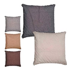 Capa p/ almofada 43x43cm sortida poliester   cx:050