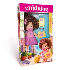 Boneca as ditinhas 23cm viagem ref 1196      cx:011