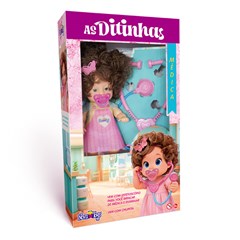 Boneca as ditinhas 23cm medica ref 1197      cx:011