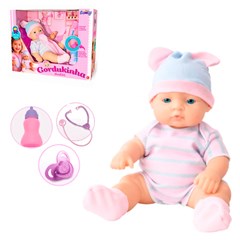 Boneca gordukinha dodoi 33cm c/acess ref 119 cx:006