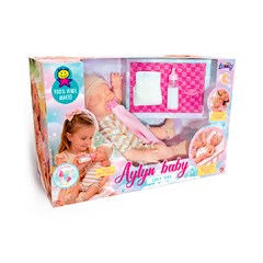 Boneca aylyn baby sleep time 44cm vinil ref 1201        cx:003