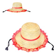 Chapeu junino brasilia adulto c/tranca e ren cx:100