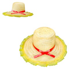 Chapeu junino brasilia c/renda adulto c041   cx:100