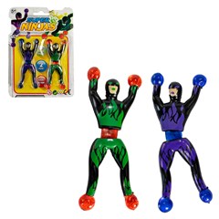 Boneco*gruda parede ninja c/2 pcs ref aih132 cx:300