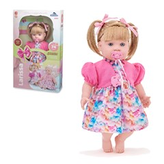 Boneca larissa 50cm c/cabelo c/74 frases ref 0392     cx:006