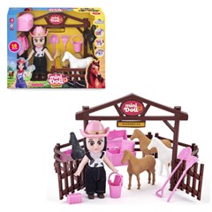 Boneca mini doll fazenda 26cm ref 2075      cx:006