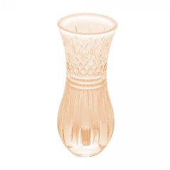 Vaso vidro 15x6cm lys ambar metalizado  cx:036