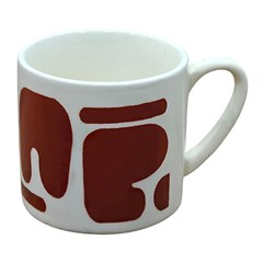 Caneca cer 90ml organique terracote          cx:072