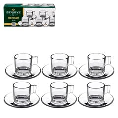 CJ XICARAS VIDRO CAFE 90ML 12PCS DIA A DIA   CX:012