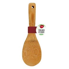 Colher bambu 23x6cm                          cx:080