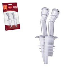 Dosador plast p/garrafa 9,5cm 2pcs           cx:120