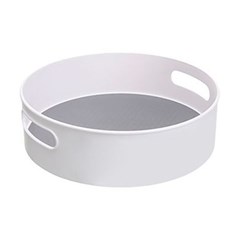Bandeja multiuso plast 23x6,5cm giratoria    cx:036