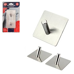 Gancho adesico 5x5cm 2pcs                    cx:060