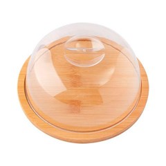 Boleira bambu 19x7,5cm c/tpa plast           cx:012