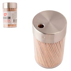 Paliteiro plast e bambu 7,5x4,5cm c/250 pali cx:060