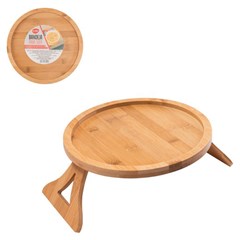Bandeja braco sofa bambu e aco inox 25x11,5c cx:012