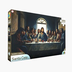 Quebra cabeca santa ceia 2000pcs ref 1107    cx:006