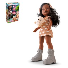 Boneca miss holiday negra 34cm ref 1039     cx:006