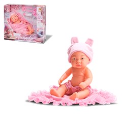 Boneca amanda papinha 34cm c/6 acess ref 1049        cx:004