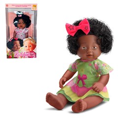 Boneca rubbie 32cm negra ref 1070            cx:006