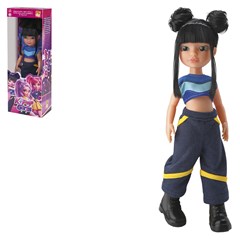 Boneca kpop girls cabelo  preto 41cm ref 11