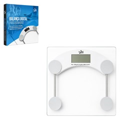 Balanca banheiro digital vidro 180kg 26x26cm cx:020