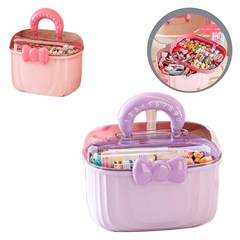 Maleta plast c/div 23,5x20x16,5cm girls sort cx:030
