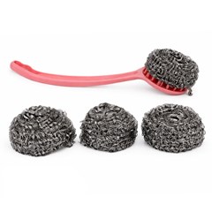 Kit limpeza 4pcs esponjas de aco ca15288     cx:060