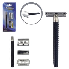 Kit barbear c/aparelho e laminas 2pcs al1102 cx:144