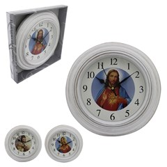 Relogio de parede c/ponteiro religioso 25x25 cx:020