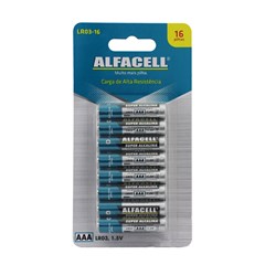 Pilha comum aaa c/16 unid cartlea lr0316b     cx:024