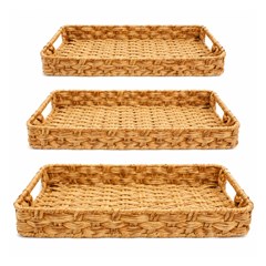 Cj de bandejas c/3pcs p/m/g  quadrada cx214  cx:012