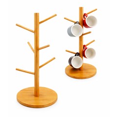 Suporte para xicaras 34cm bambu              cx:048