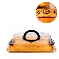 Petisqueira quad c/5 divisorias e tampa c/tr cx:012