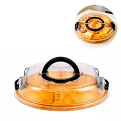 Petisqueira red c/5 divisorias e tampa c/tra cx:012