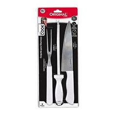 Conjunto de facas para churrasco 3pcs cook               cx:024