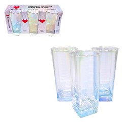 Copo de vidro 320ml 3pcs furta cor texas        cx:012