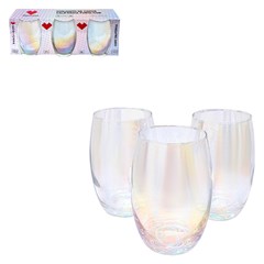 Copo de vidro 450ml 3pcs furta cor california   cx:012
