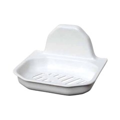 Saboneteira plast c/ ventosa star branca    cx:096