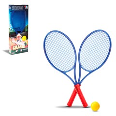 Raquete tennis azul 60cm c/bolinha ref xis12 cx:00006