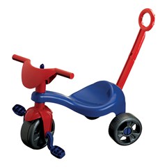 Triciclo tchuco herois super teia com haste