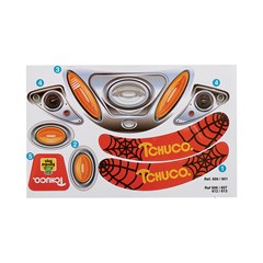 Triciclo tchuco herois super teia com haste