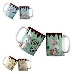 Caneca porcelana 300ml pascoa                cx:036