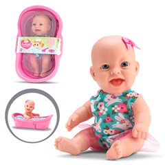 Boneca bambolinha banheirinha 21cm ref 795   cx:00012