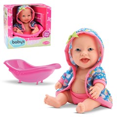 Boneca babys banho 23 cm ref 863             cx:016