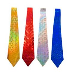 Gravata papel holografico colores c/12unids  cx:200