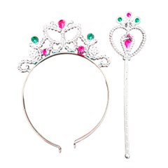 Kit tiara e varinha 20cm mod8008             cx:300