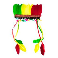 Cocar indio c/penas sortidas  mod89          cx:120