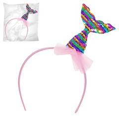 Tiara sereia com lantejoulas mod266  cx:180