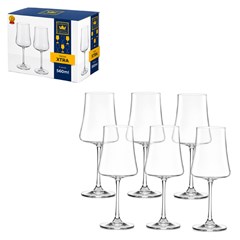 Cj tacas cristal 560ml 6pcs agua xtra        cx:008